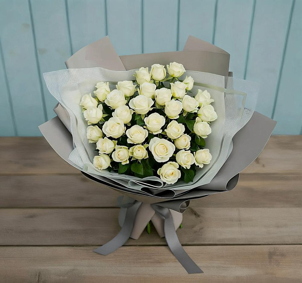 Букет Белоснежная нежность в Александровской Краснодарского края