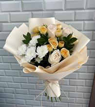 Букет цветов из:  Розы и Хризантемы #REPLACE_PRED# Александровской Краснодарского края