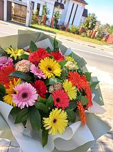 Букет цветов из:  Герберы #REPLACE_PRED# Александровской Краснодарского края