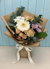 Букет цветов из:  Герберы и Хризантемы в Александровской Краснодарского края