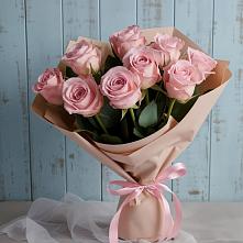 9 розовых роз #REPLACE_PRED# Александровской Краснодарского края Букет цветов из:  Розы #REPLACE_PRED# Александровской Краснодарского края